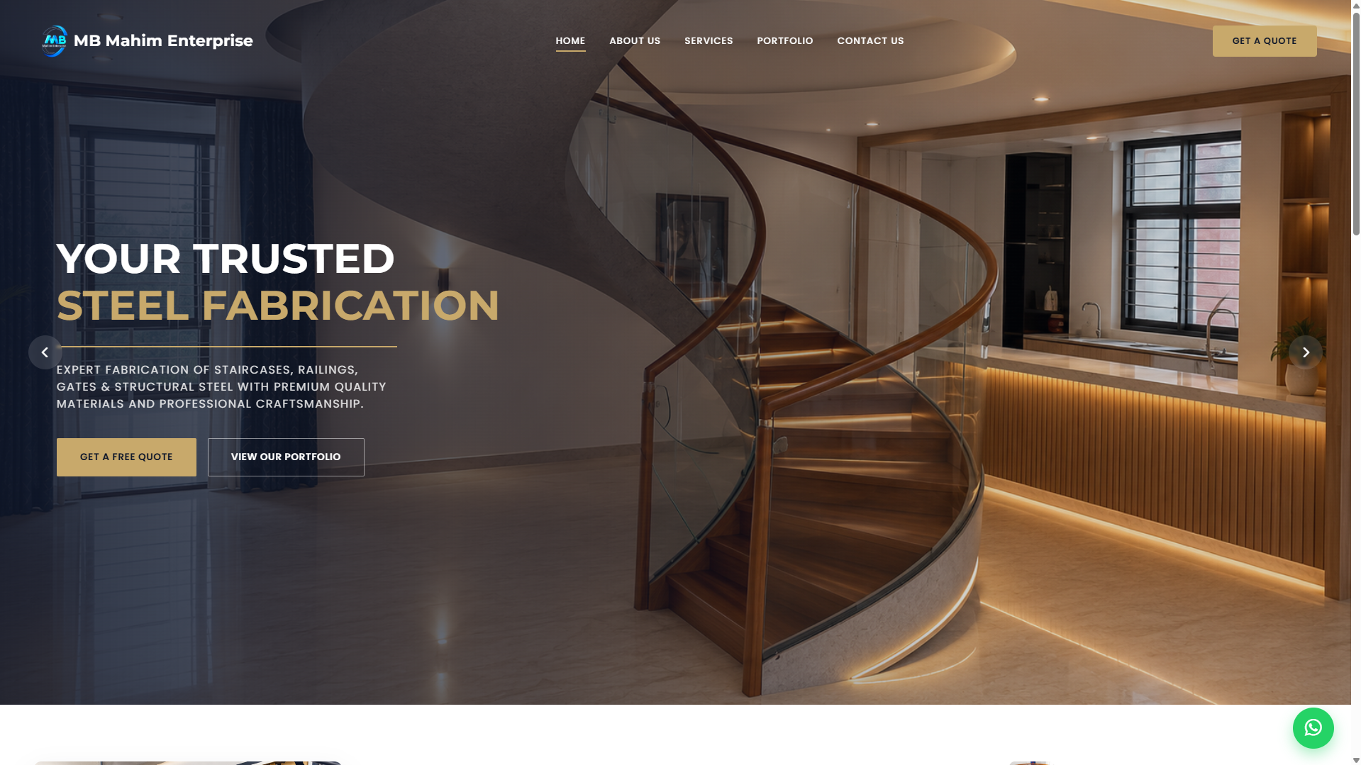 MB Mahim Enterprise website preview